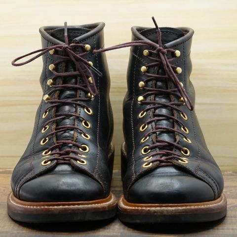 John Lofgren Monkey Boots in Horween Black Teacore Chromexcel