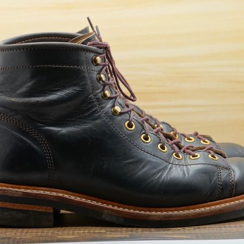 John Lofgren Monkey Boots in Horween Black Teacore Chromexcel