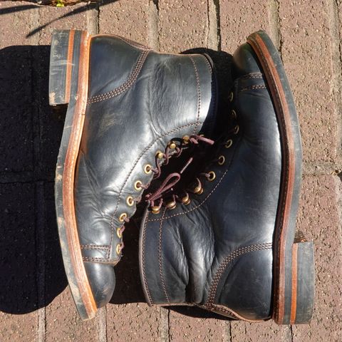 John Lofgren Monkey Boots in Horween Black Teacore Chromexcel