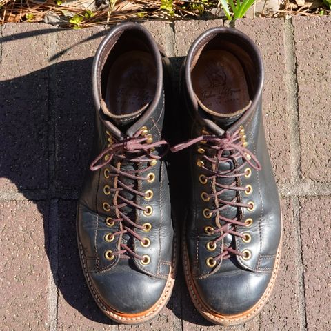 John Lofgren Monkey Boots in Horween Black Teacore Chromexcel