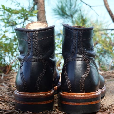 John Lofgren Monkey Boots in Horween Black Teacore Chromexcel