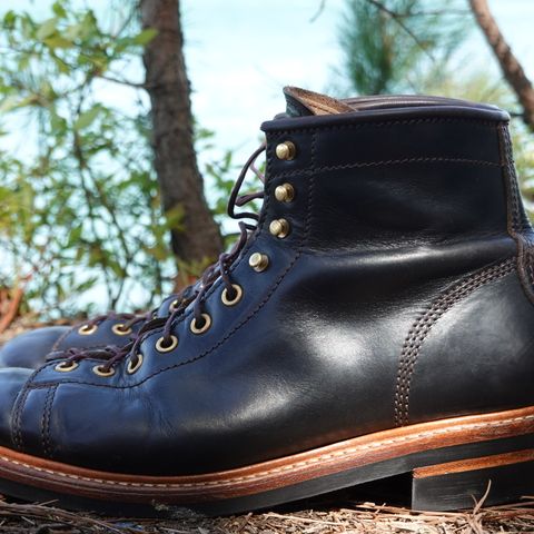 John Lofgren Monkey Boots in Horween Black Teacore Chromexcel