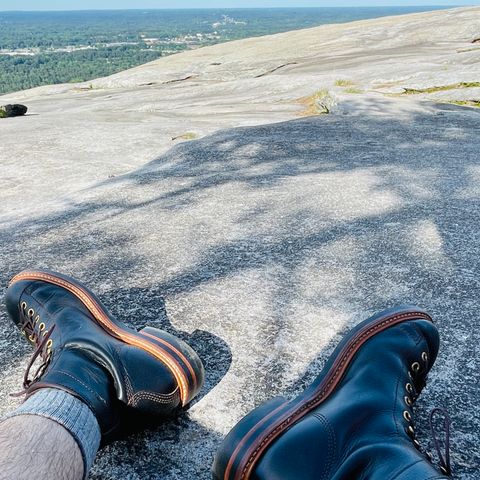 John Lofgren Monkey Boots in Horween Black Teacore Chromexcel