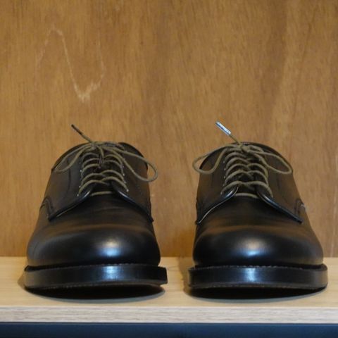John Lofgren USN Low Quarter Shoes in Black French Calfskin