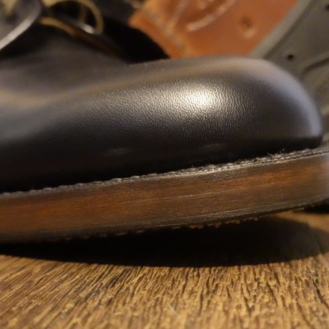 John Lofgren USN Low Quarter Shoes in Black French Calfskin