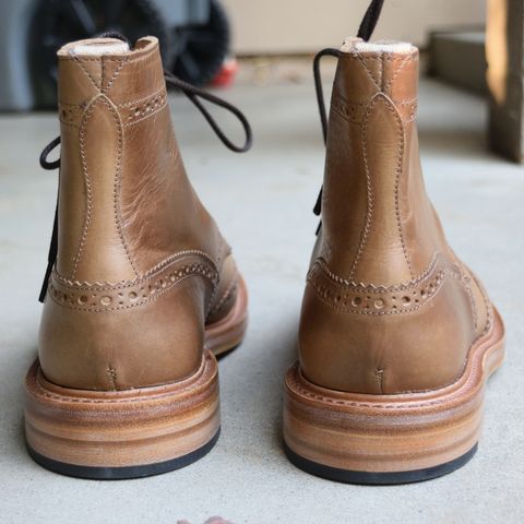 Tricker's Stow Country Boot in Horween Natural Chromexcel