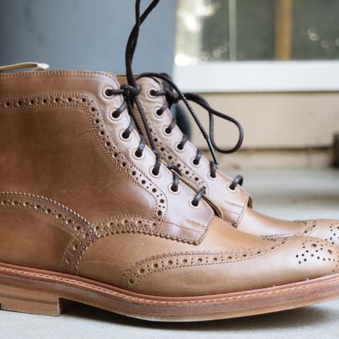 Tricker's Stow Country Boot in Horween Natural Chromexcel