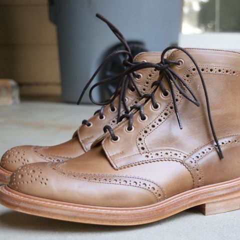 Tricker's Stow Country Boot in Horween Natural Chromexcel