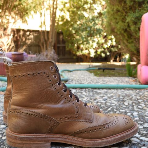 Tricker's Stow Country Boot in Horween Natural Chromexcel