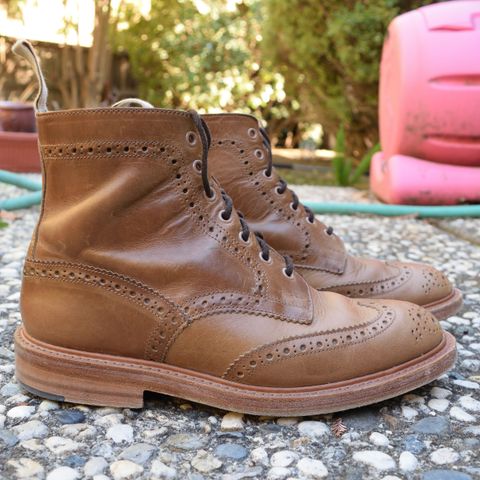 Tricker's Stow Country Boot in Horween Natural Chromexcel