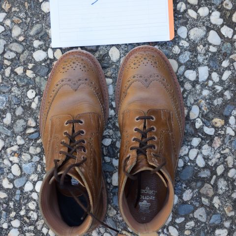 Tricker's Stow Country Boot in Horween Natural Chromexcel