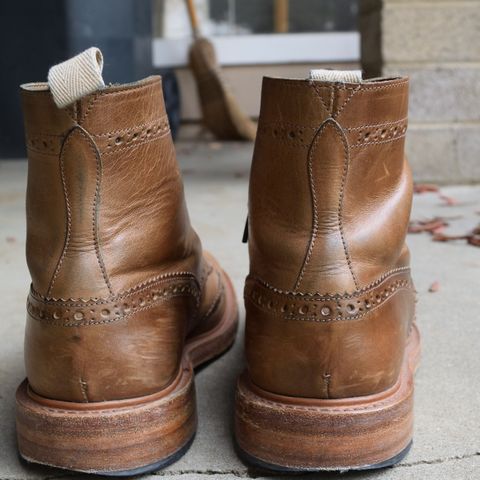 Tricker's Stow Country Boot in Horween Natural Chromexcel