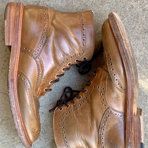 Tricker's Stow Country Boot in Horween Natural Chromexcel