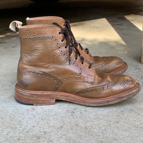 Tricker's Stow Country Boot in Horween Natural Chromexcel