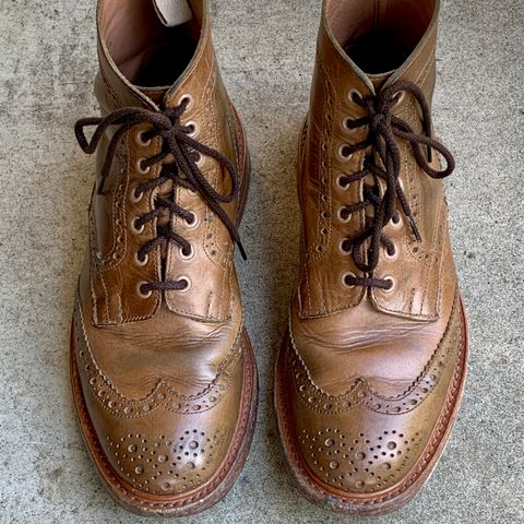 Tricker's Stow Country Boot in Horween Natural Chromexcel