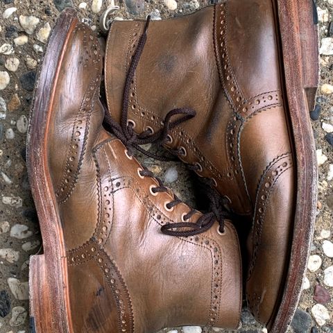 Tricker's Stow Country Boot in Horween Natural Chromexcel