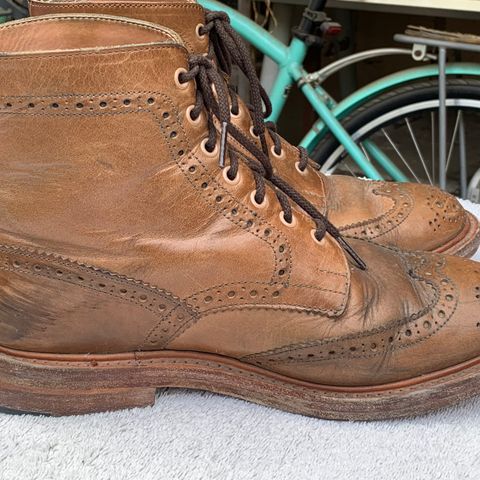 Tricker's Stow Country Boot in Horween Natural Chromexcel