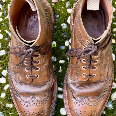 Tricker's Stow Country Boot in Horween Natural Chromexcel