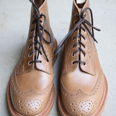 Tricker's Stow Country Boot in Horween Natural Chromexcel