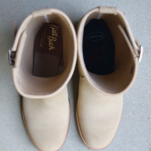 Attractions BILTBUCK Engineer Boots in Sand Beige Suede