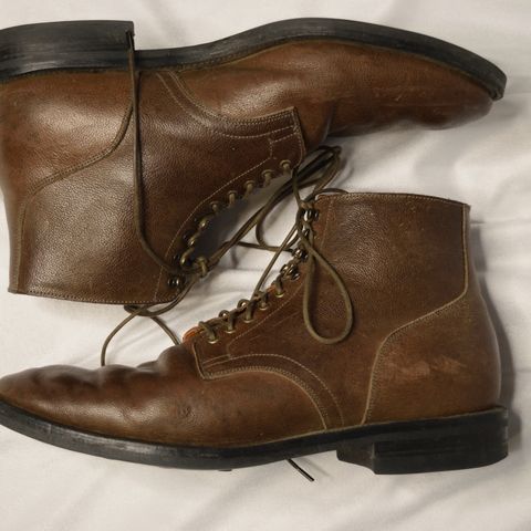 Viberg Service Boot in Maryam Brown Washed Camel