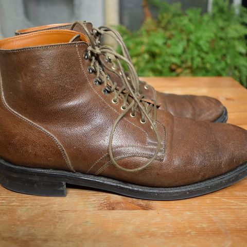 Viberg Service Boot in Maryam Brown Washed Camel