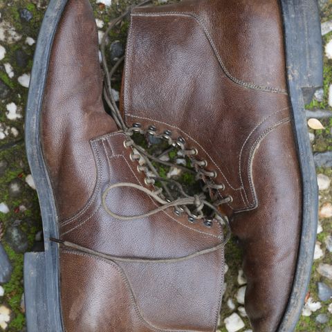 Viberg Service Boot in Maryam Brown Washed Camel