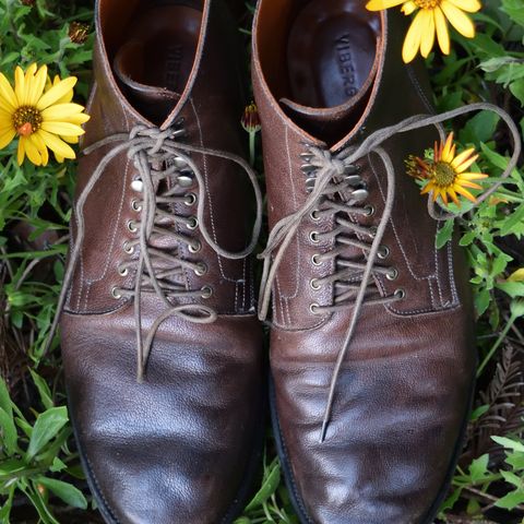 Viberg Service Boot in Maryam Brown Washed Camel