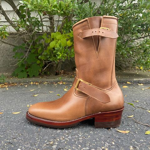 Benzein The Keeper 'Type 2' Engineer Boot in Horween Natural Chromexcel