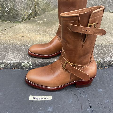 Benzein The Keeper 'Type 2' Engineer Boot in Horween Natural Chromexcel