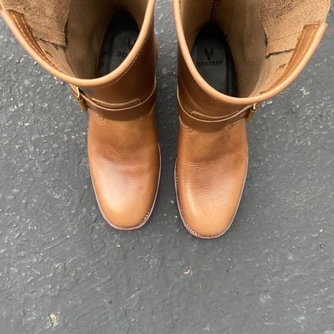 Benzein The Keeper 'Type 2' Engineer Boot in Horween Natural Chromexcel