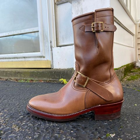 Benzein The Keeper 'Type 2' Engineer Boot in Horween Natural Chromexcel