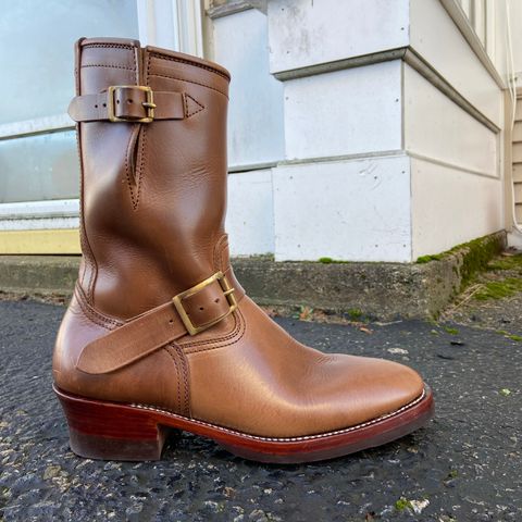 Benzein The Keeper 'Type 2' Engineer Boot in Horween Natural Chromexcel