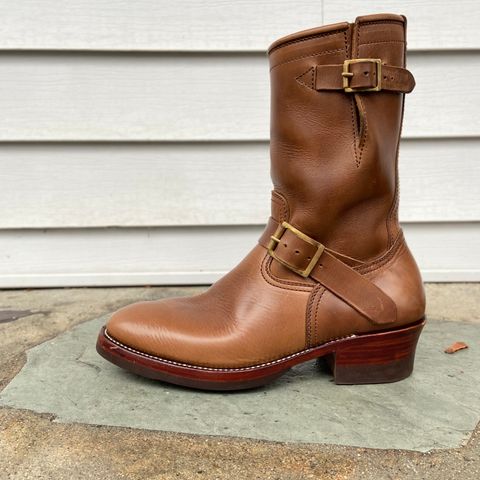 Benzein The Keeper 'Type 2' Engineer Boot in Horween Natural Chromexcel