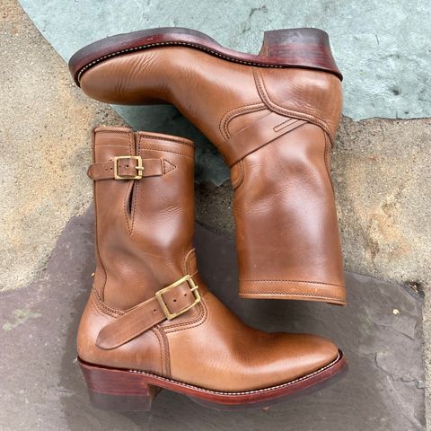 Benzein The Keeper 'Type 2' Engineer Boot in Horween Natural Chromexcel
