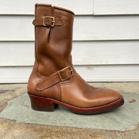 Benzein The Keeper 'Type 2' Engineer Boot in Horween Natural Chromexcel
