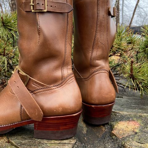 Benzein The Keeper 'Type 2' Engineer Boot in Horween Natural Chromexcel