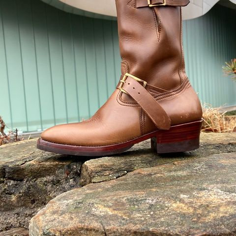 Benzein The Keeper 'Type 2' Engineer Boot in Horween Natural Chromexcel