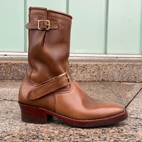 Benzein The Keeper 'Type 2' Engineer Boot in Horween Natural Chromexcel