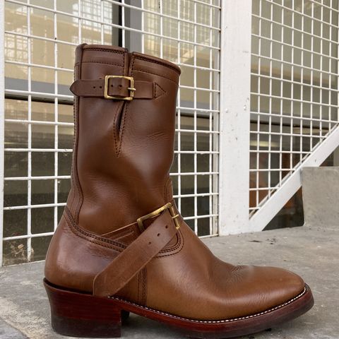 Benzein The Keeper 'Type 2' Engineer Boot in Horween Natural Chromexcel