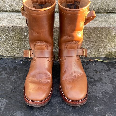 Benzein The Keeper 'Type 2' Engineer Boot in Horween Natural Chromexcel