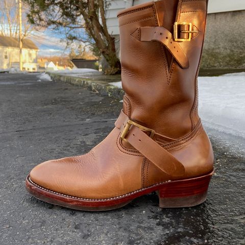 Benzein The Keeper 'Type 2' Engineer Boot in Horween Natural Chromexcel
