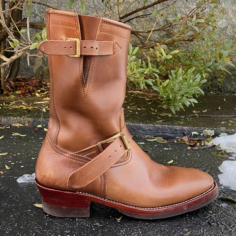Benzein The Keeper 'Type 2' Engineer Boot in Horween Natural Chromexcel