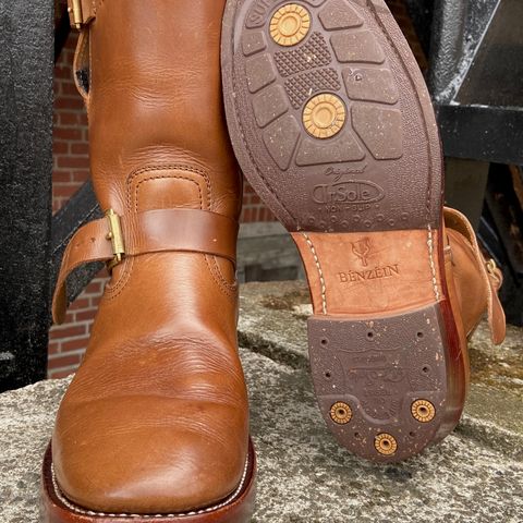 Benzein The Keeper 'Type 2' Engineer Boot in Horween Natural Chromexcel