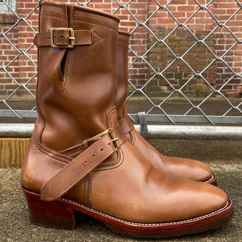 Benzein The Keeper 'Type 2' Engineer Boot in Horween Natural Chromexcel