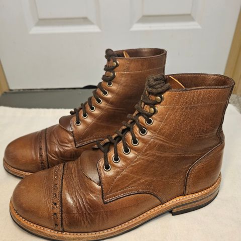 Oak Street Bootmakers Trench Boot in Horween Natural Chromexcel