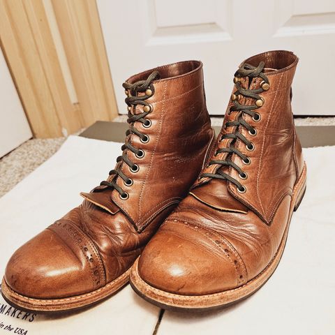 Oak Street Bootmakers Trench Boot in Horween Natural Chromexcel