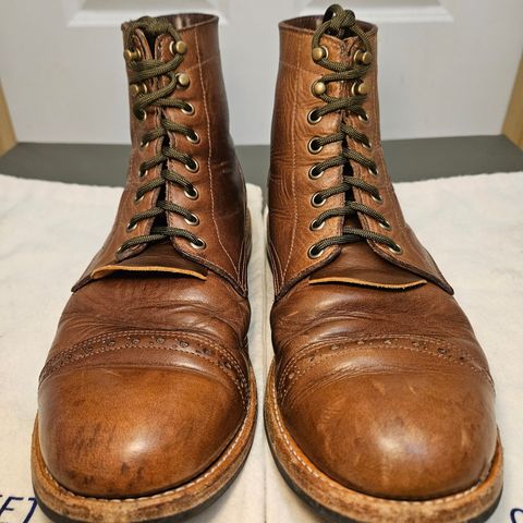 Oak Street Bootmakers Trench Boot in Horween Natural Chromexcel