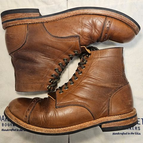 Oak Street Bootmakers Trench Boot in Horween Natural Chromexcel