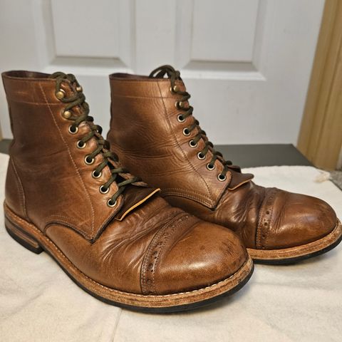 Oak Street Bootmakers Trench Boot in Horween Natural Chromexcel